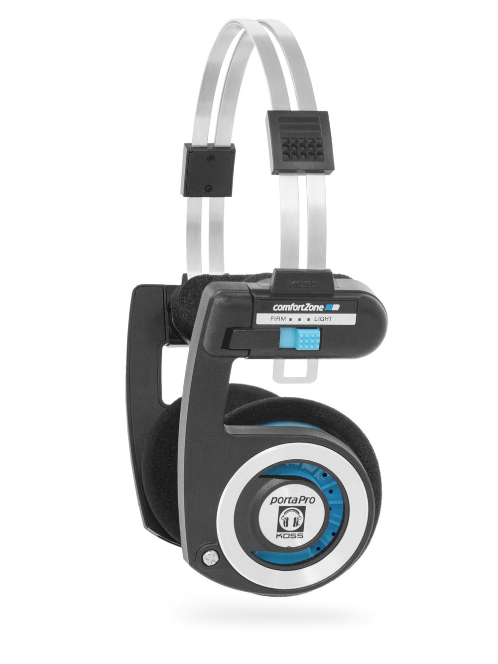y2k Vibes KOSS Porta Pro Black and Blue Wireless Headphones with Metal Headband